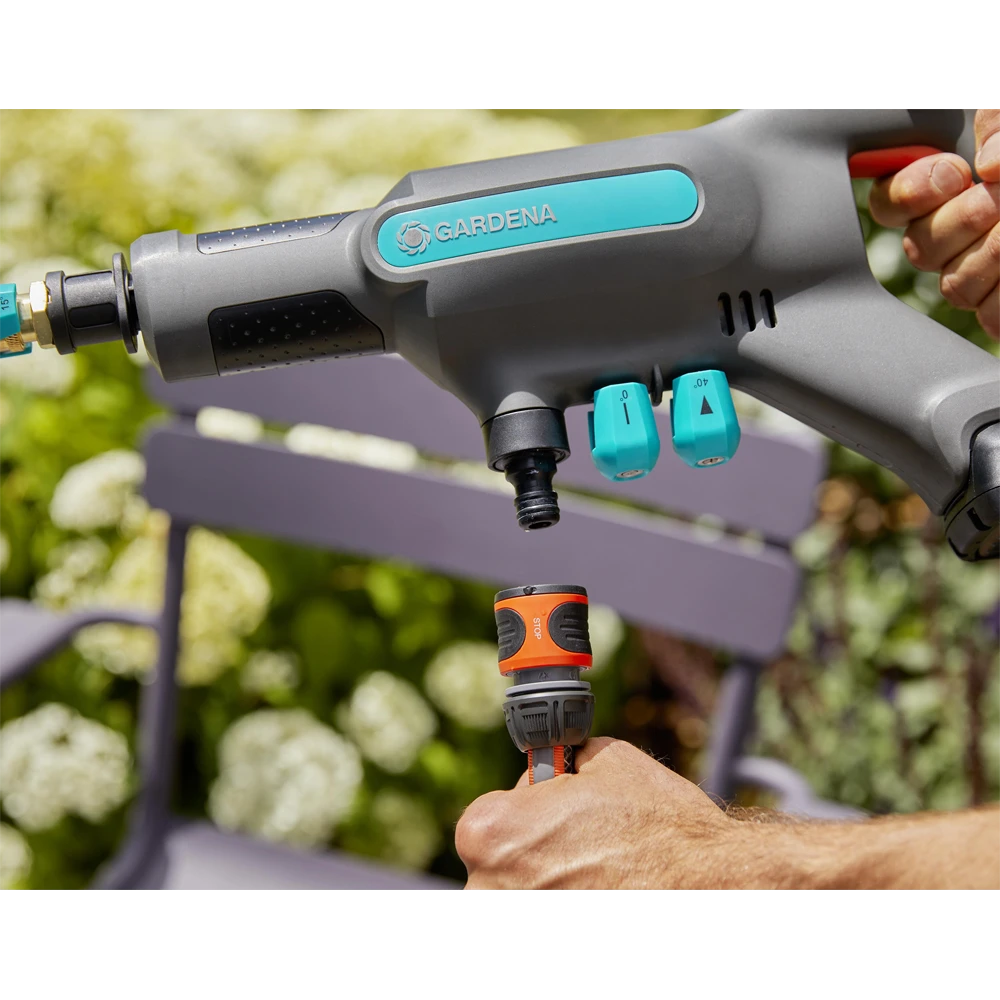 Accu Medium Drukreiniger AquaClean 24/18 V P4A Kant-en-klare Set - Gardena 4 Accu Medium Drukreiniger AquaClean 24/18 V P4A Kant-en-klare Set - Gardena - Afbeelding 4