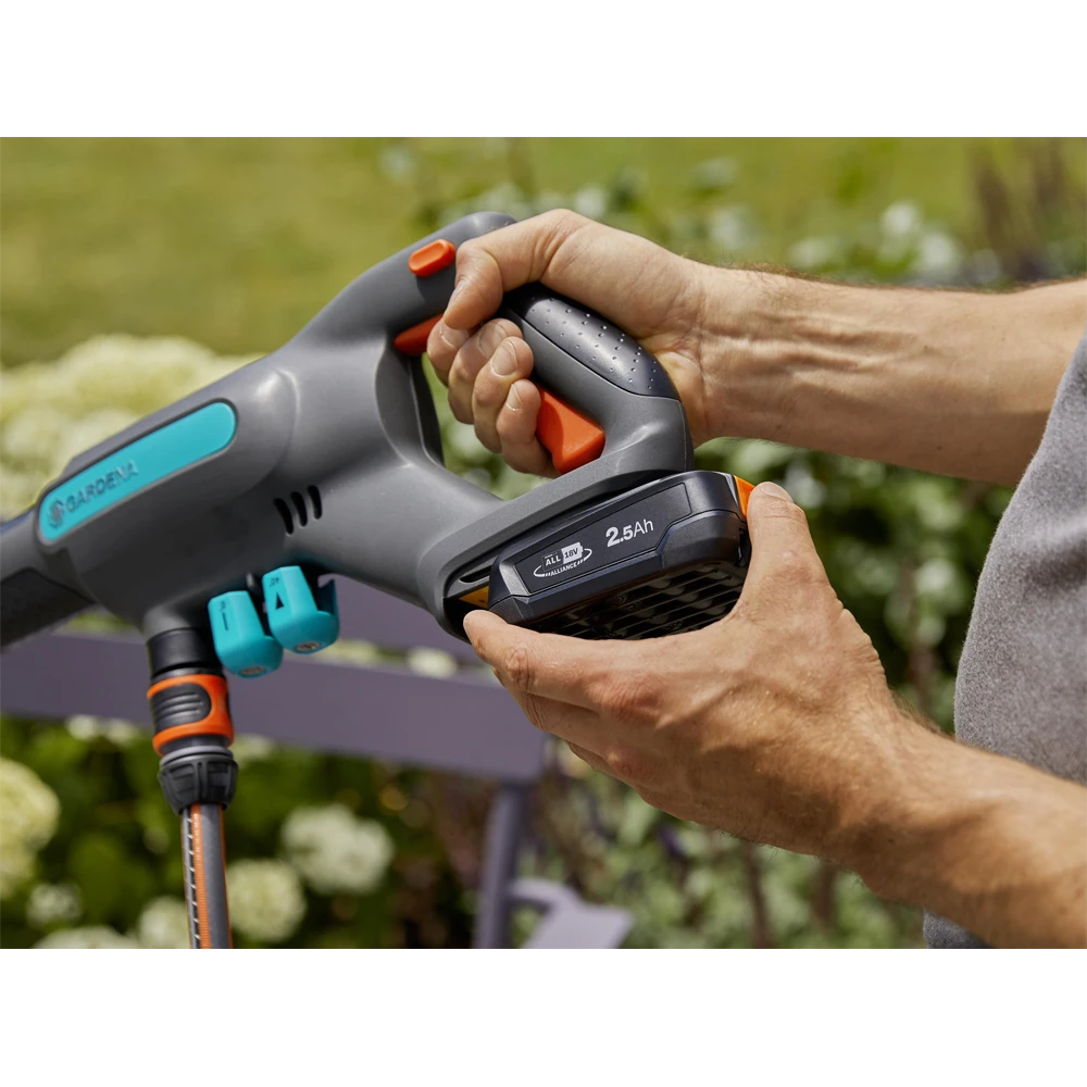 Accu Medium Drukreiniger AquaClean 24/18 V P4A Kant-en-klare Set - Gardena 6 Accu Medium Drukreiniger AquaClean 24/18 V P4A Kant-en-klare Set - Gardena - Afbeelding 6