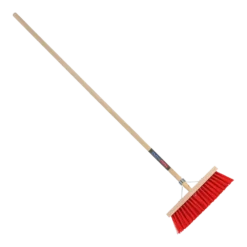 Bezem Kunststof Rood Incl. Steel 35 Cm - TalenTools
