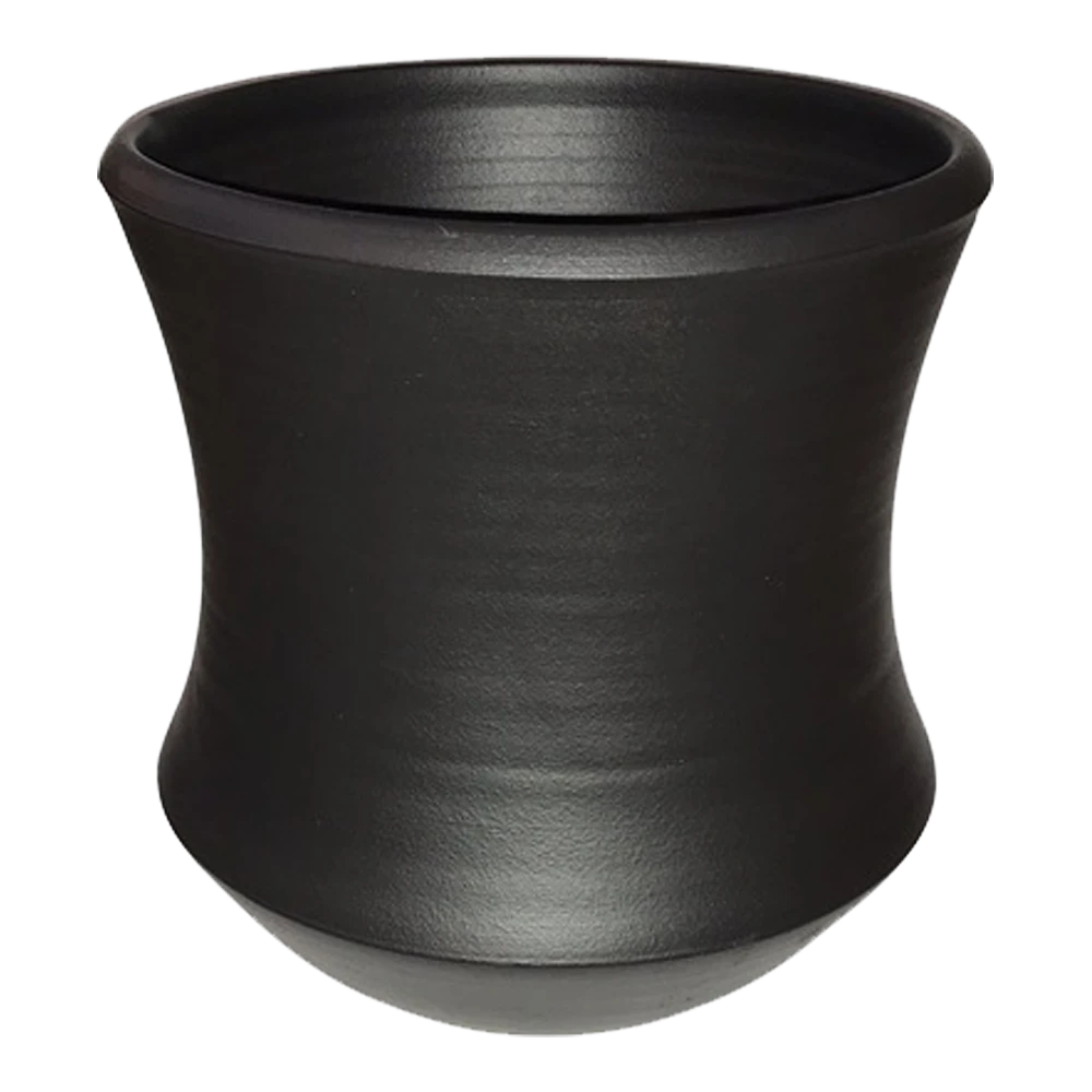 Bloempot Ballarat - D40 X H40cm - Mat Zwart 1 Bloempot Ballarat - D40 X H40cm - Mat Zwart