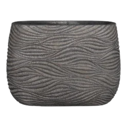 Bloempot Hendrick Ovaal - L42 X B20 X H30cm - Bruin