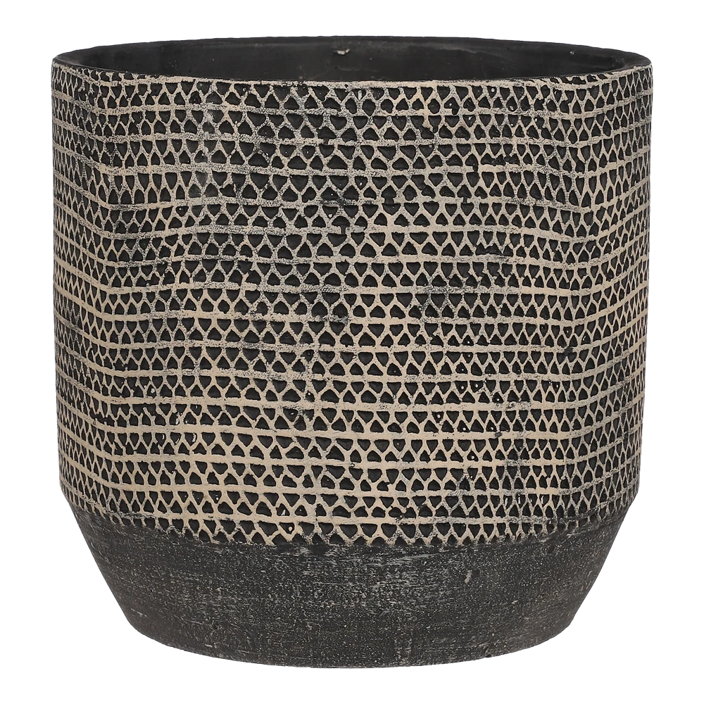 Bloempot Jack - D19,5 X H18,5cm - Zwart