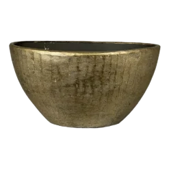 Bloempot Kos Ovaal - L55 X B23 X H29cm - Goud