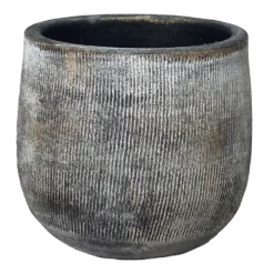 Bloempot Miami - D23 X H21cm - Zwart Cement