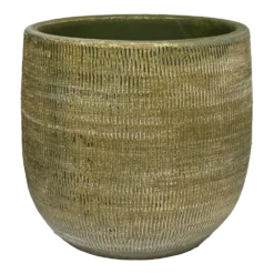 Bloempot Miami - D33 X H31cm - Groen Cement