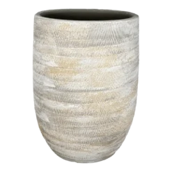 Bloempot Miami Hoog - D23 X H30cm - Grijs