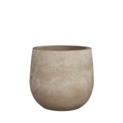 Bloempot Victor - H19 X D21cm - Beige