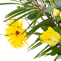 Boeket Vrolijk Geel Middel -Biezen Winkel boeket vrolijk geel boeketten 3