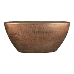 Bloempot Mira Ovaal - L73 X B17 X H36cm - Koper