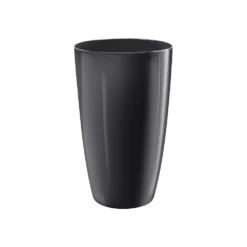 Bloempot Elho Brussels Diamond Rond Hoog 32cm - Metallic Zwart