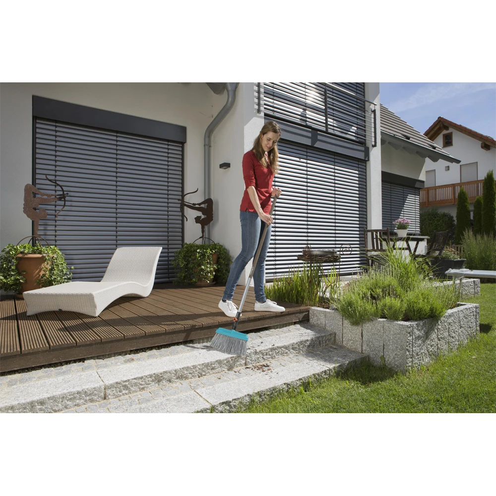 Combisysteem Terrasbezem - 32cm - Grijs - Gardena 5 Combisysteem Terrasbezem - 32cm - Grijs - Gardena - Afbeelding 5