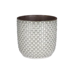 Bloempot Daan - D19 X H17.5cm - Wit