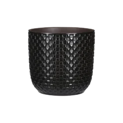 Bloempot Daan - D19 X H17.5cm - Zwart