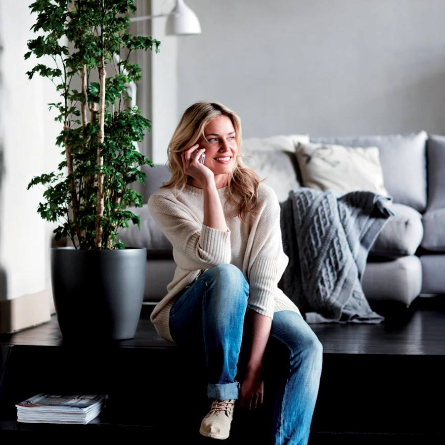 Bloempot Elho Brussels Rond 47cm - Met Wielen - Antraciet 2 Bloempot Elho Brussels Rond 47cm - Met Wielen - Antraciet - Afbeelding 2