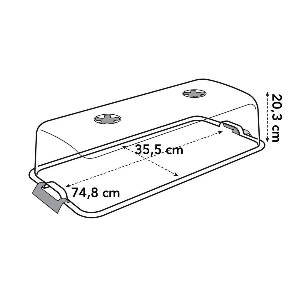 Elho Green Basics Kweekhuis XXL 75cm - Transparant 4 Elho Green Basics Kweekhuis XXL 75cm - Transparant - Afbeelding 4