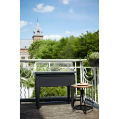 Elho Green Basics Kweektafel XXL 75cm - Living Black 9 Elho Green Basics Kweektafel XXL 75cm - Living Black -Biezen Winkel elho green basics kweektafel xxl 75cm living black 4