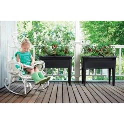 Elho Green Basics Kweektafel XXL 75cm - Living Black 11 Elho Green Basics Kweektafel XXL 75cm - Living Black -Biezen Winkel elho green basics kweektafel xxl 75cm living black 6