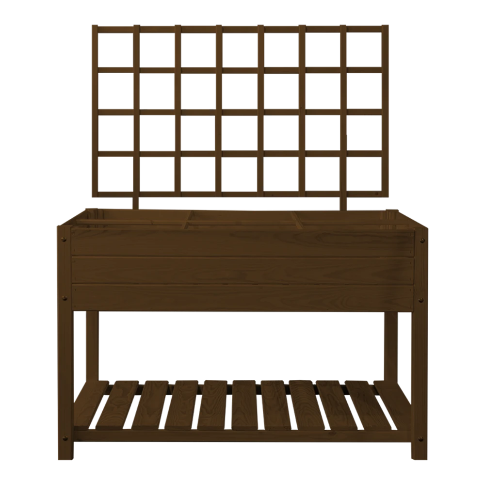 Esschert's Garden - Trellis Voor Verhoogde Kweekbak L Bruin 2 Esschert's Garden - Trellis Voor Verhoogde Kweekbak L Bruin - Afbeelding 2