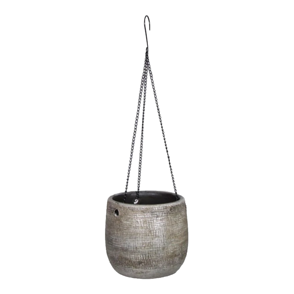 Hangpot Mira - D18 X H16cm - Wit 1 Hangpot Mira - D18 X H16cm - Wit