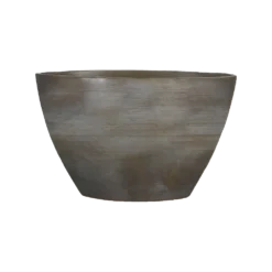 Bloempot Lester Ovaal - L30 X B17 X H19cm - Donkergrijs