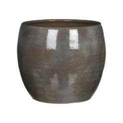 Bloempot Lester - D28 X H26cm - Donkergrijs