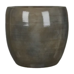 Bloempot Lester - D38 X H35cm - Donkergrijs
