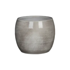 Bloempot Lester - D20 X H18cm - Lichtgrijs