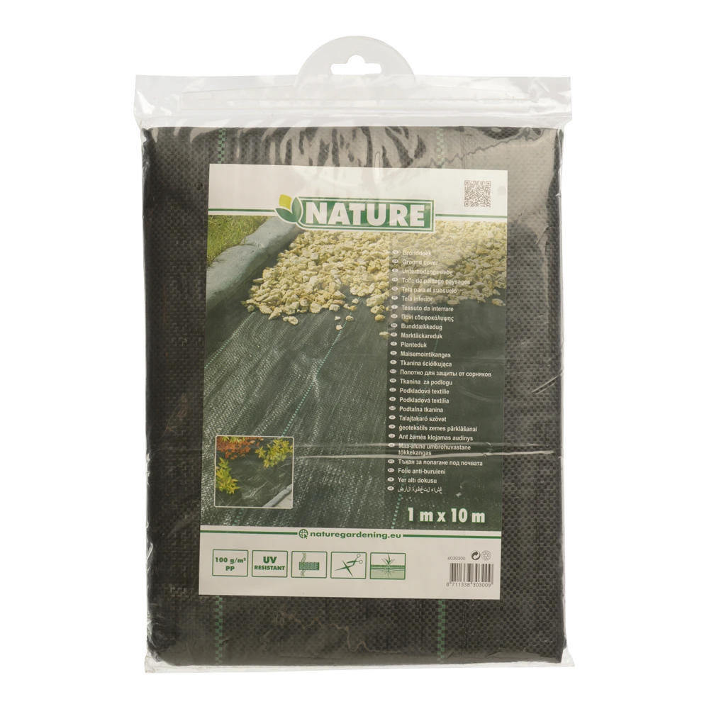 Nature - Gronddoek Zwart 1x10m 5 Nature - Gronddoek Zwart 1x10m - Afbeelding 5