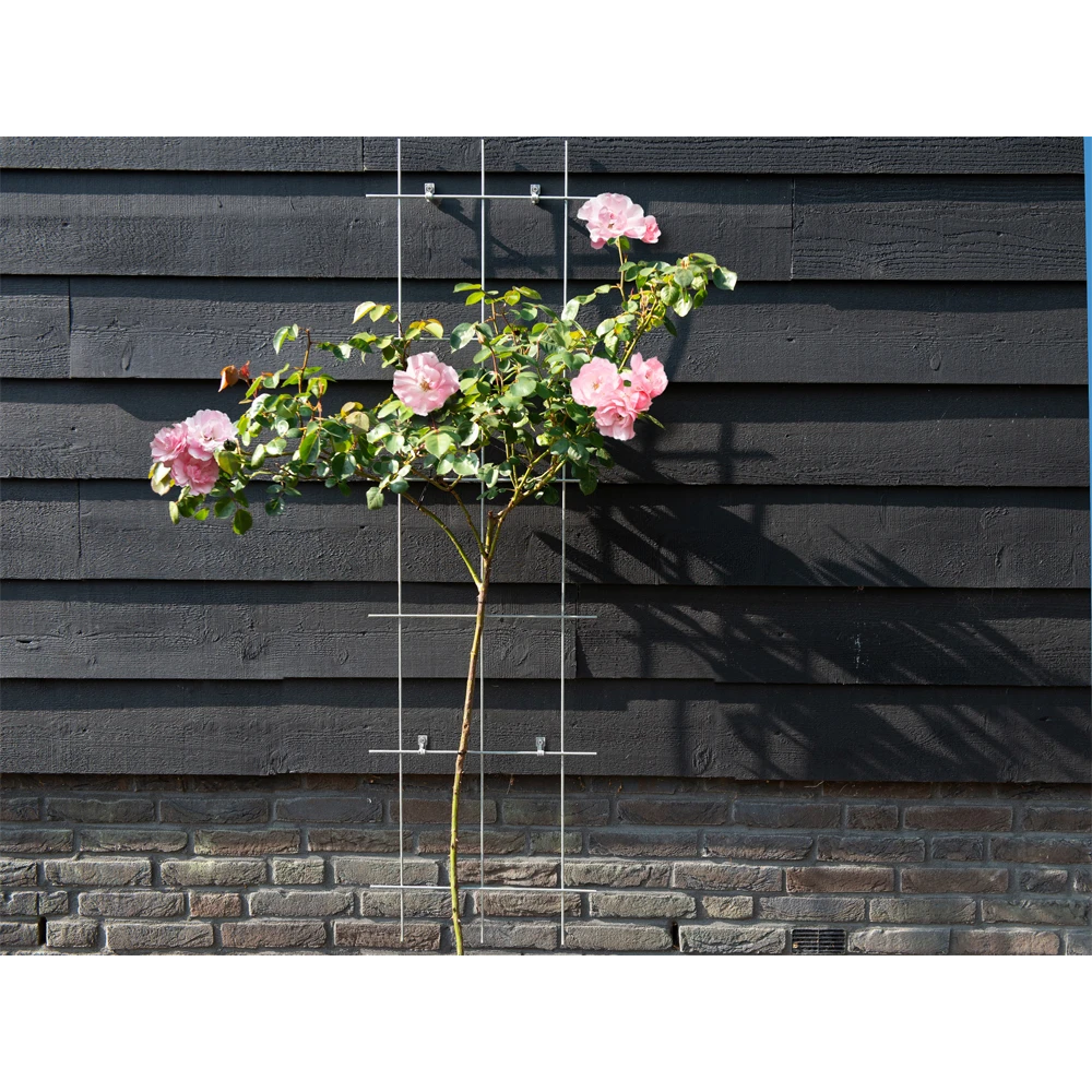 Nature - Metalen Klimrek Geplastificeerd Grijs H145x42,5cm 3 Nature - Metalen Klimrek Geplastificeerd Grijs H145x42,5cm - Afbeelding 3