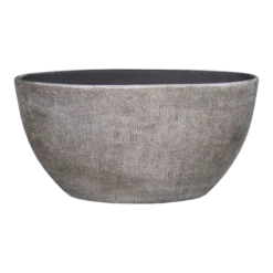 Bloempot Mira Ovaal - L49 X B20 X H25cm - Wit