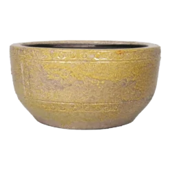 Plantenschaal Fien - D24 X H12cm - Okergeel