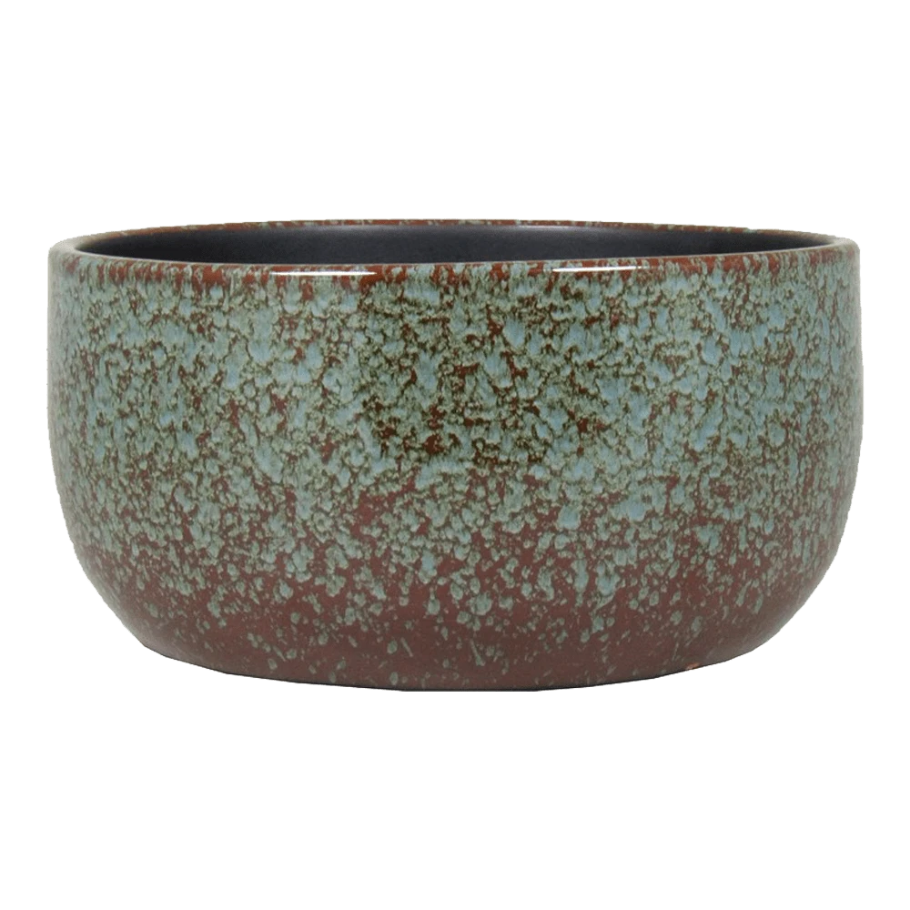 Plantenschaal Sepp - D28 X H13cm - Blauw 1 Plantenschaal Sepp - D28 X H13cm - Blauw