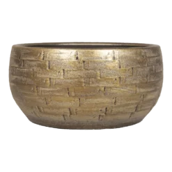 Plantenschaal Steef - D32 X H15cm - Industrieel Goud