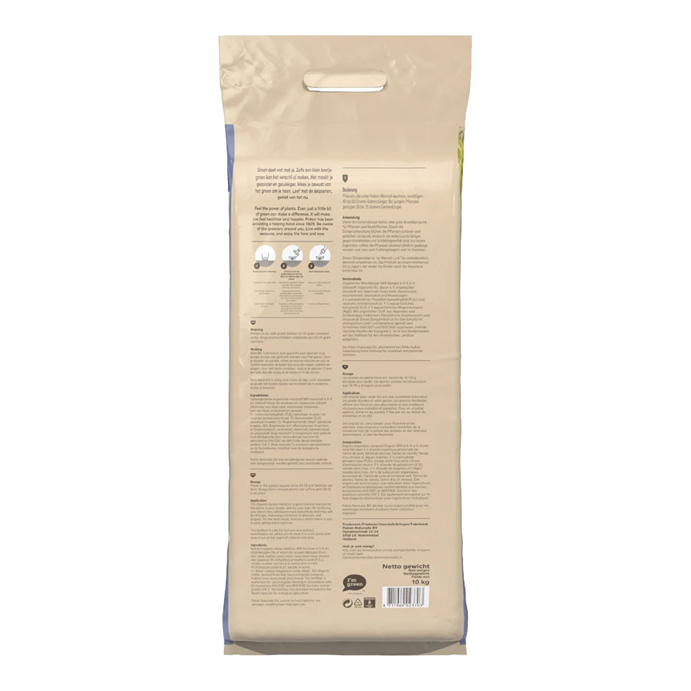 Pokon Bio Tuinmest 10kg - Tuinplanten Voeding, Gazonmeststof 2 Pokon Bio Tuinmest 10kg - Tuinplanten Voeding, Gazonmeststof - Afbeelding 2