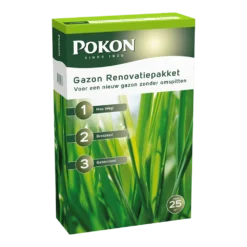 Pokon Gazon Renovatiepakket 3-in-1 1,75kg Voor 25mu00b2 - Gazonmeststof, Graszaad
