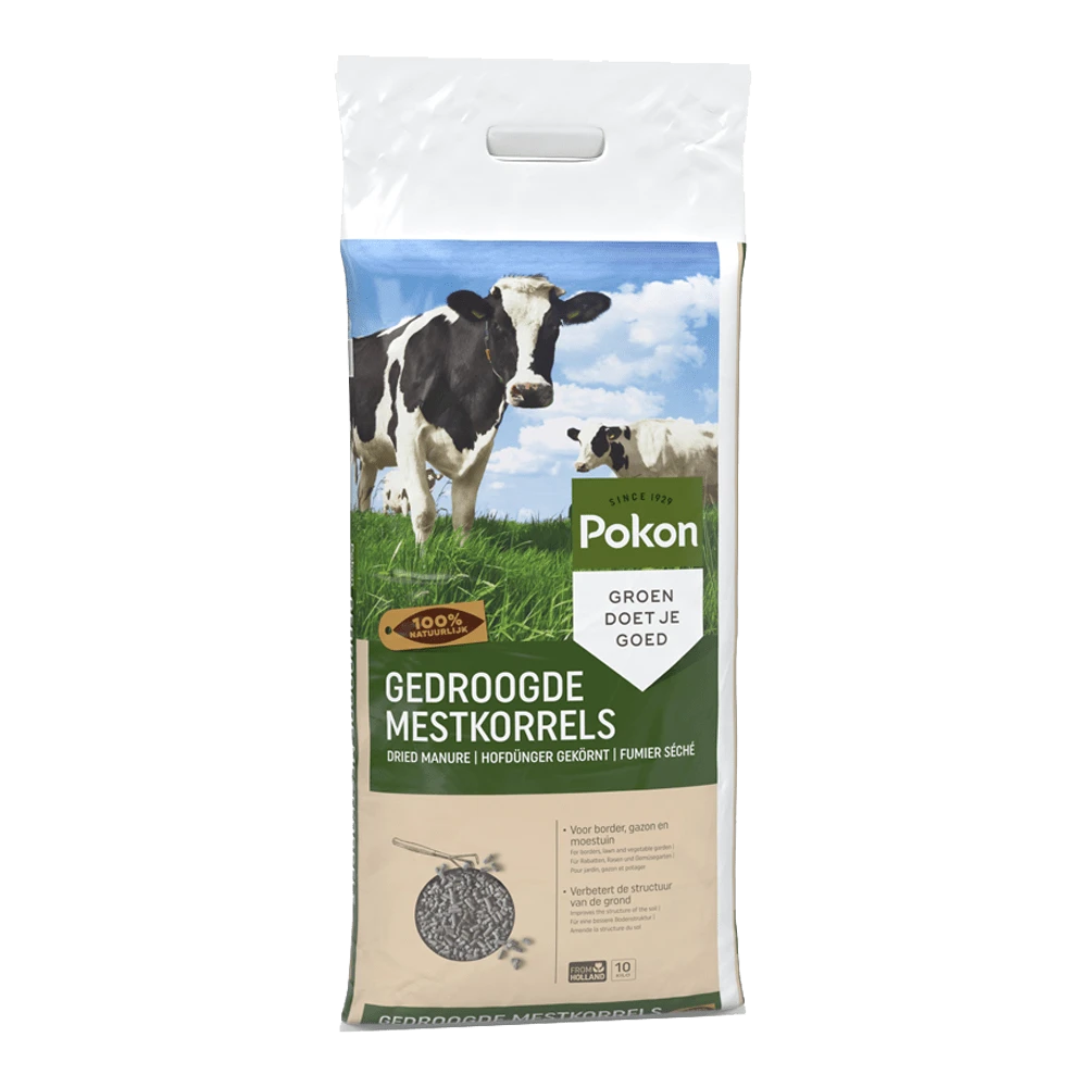 Pokon Gedroogde Mestkorrel 10kg - Tuinplanten Voeding, Gazonmeststof 1 Pokon Gedroogde Mestkorrel 10kg - Tuinplanten Voeding, Gazonmeststof