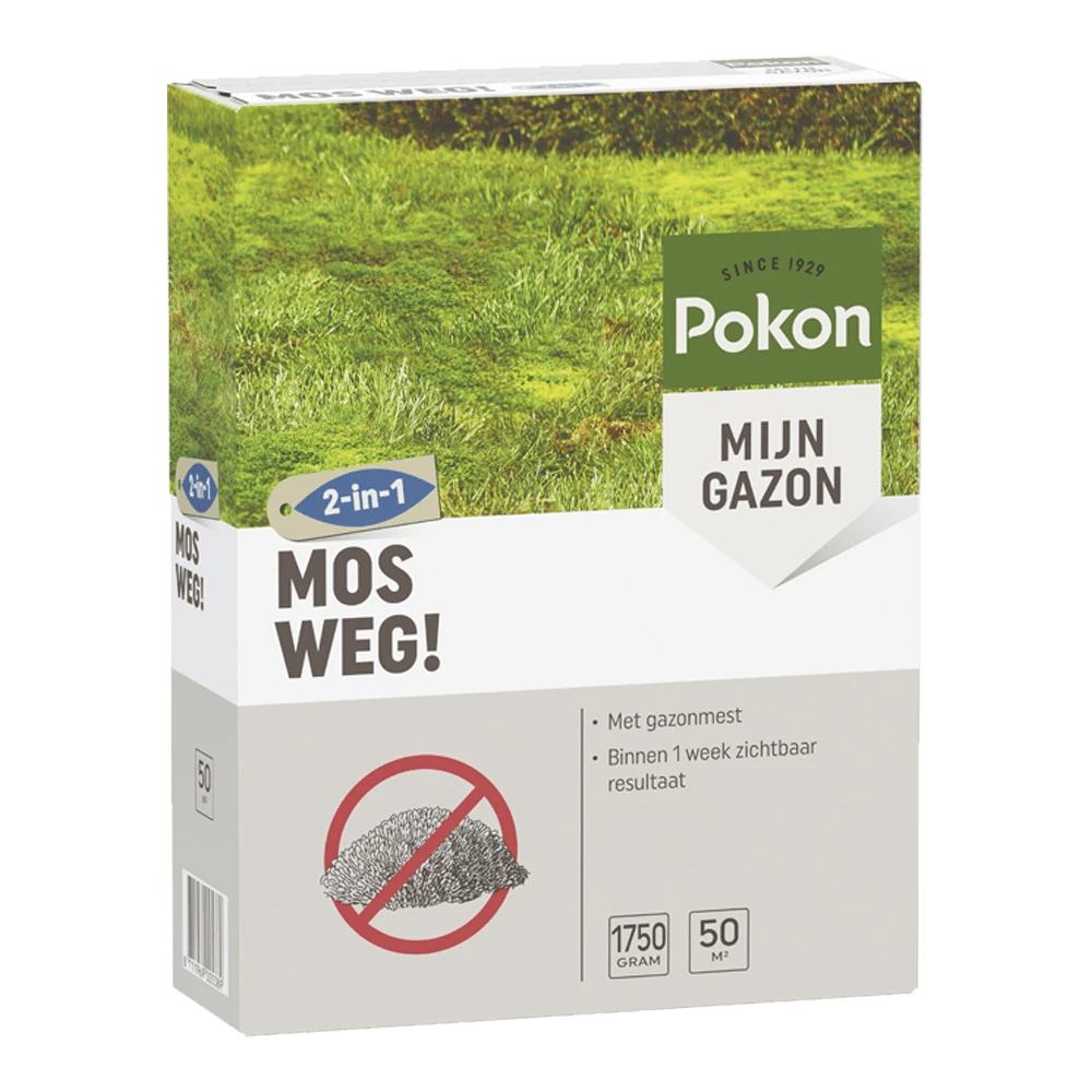 Pokon Mos Weg! 1,75kg Voor 50mu00b2 - Onkruid En Aanslag