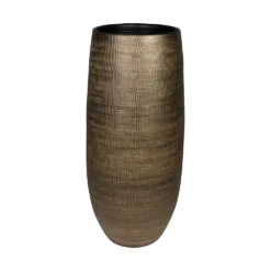 Bloempot Ryan Hoog - D21 X H68cm - Shiny Gold