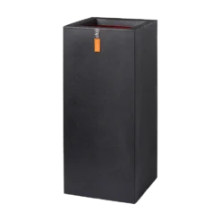 Capi Plantenbak Rechthoek Urban Smooth NL - L36 X B36 X H79cm - Zwart