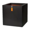 Capi Plantenbak Vierkant Urban Smooth NL - L40 X B40 X H40cm - Zwart