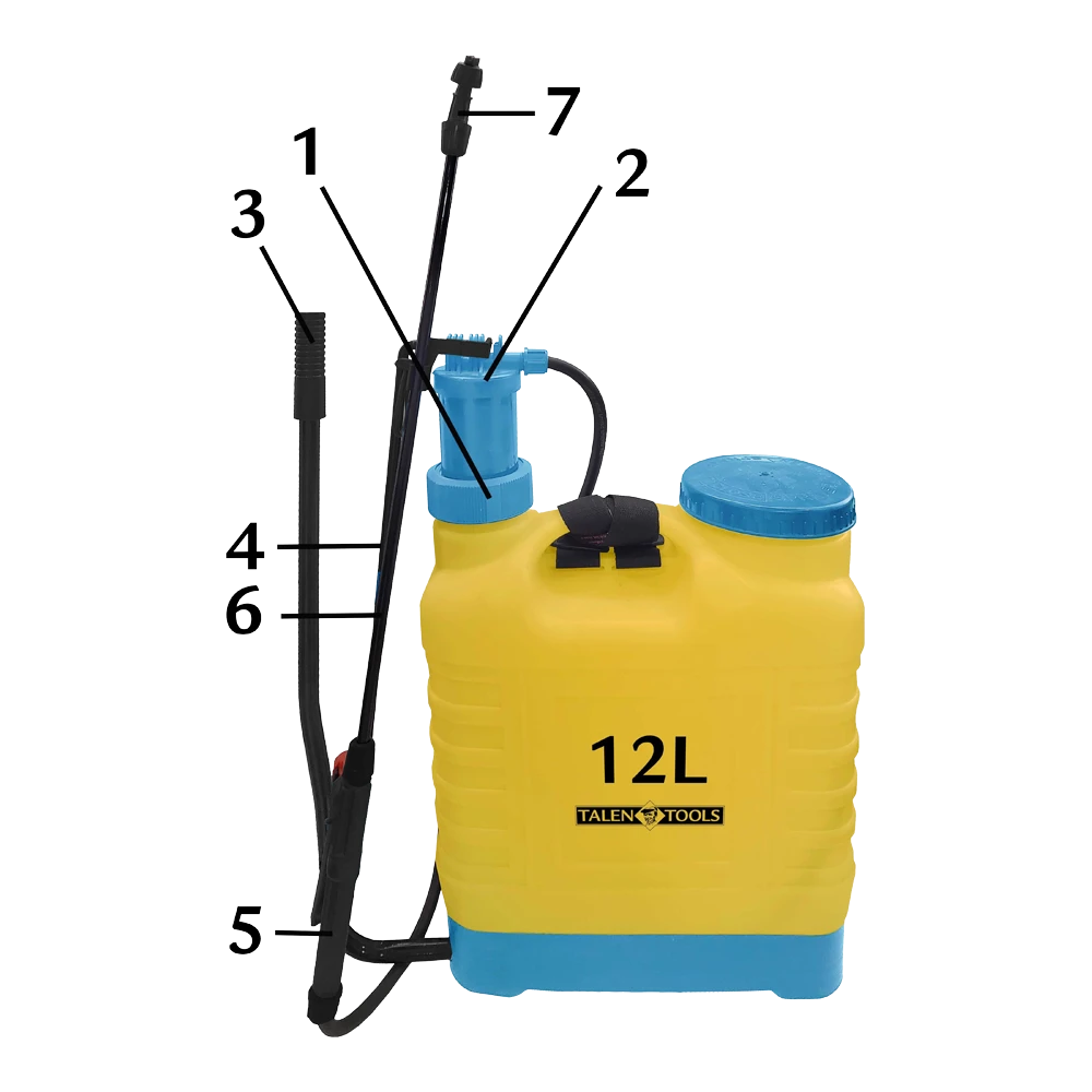 Rugspuit 12 Liter Professioneel - TalenTools 2 Rugspuit 12 Liter Professioneel - TalenTools - Afbeelding 2