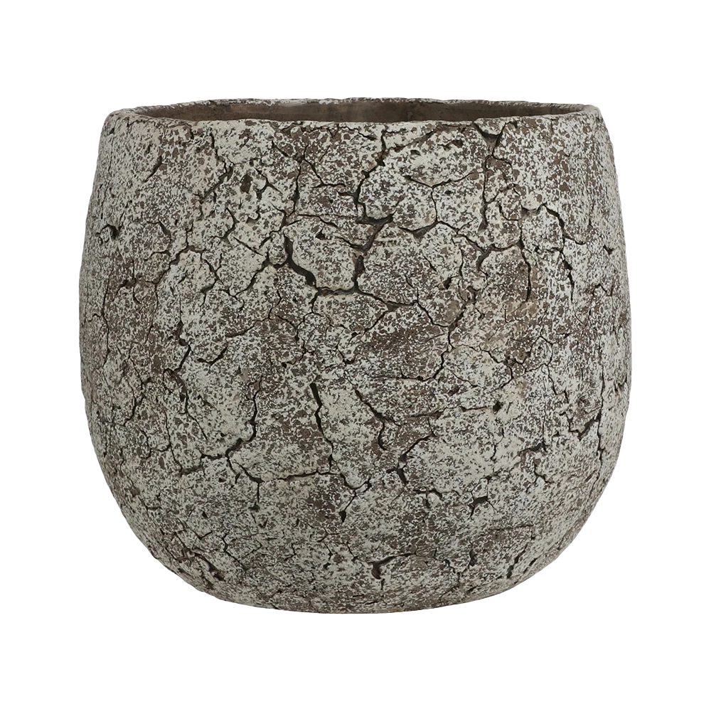 Bloempot Thomas - D24 X H20.5cm - Off White 1 Bloempot Thomas - D24 X H20.5cm - Off White