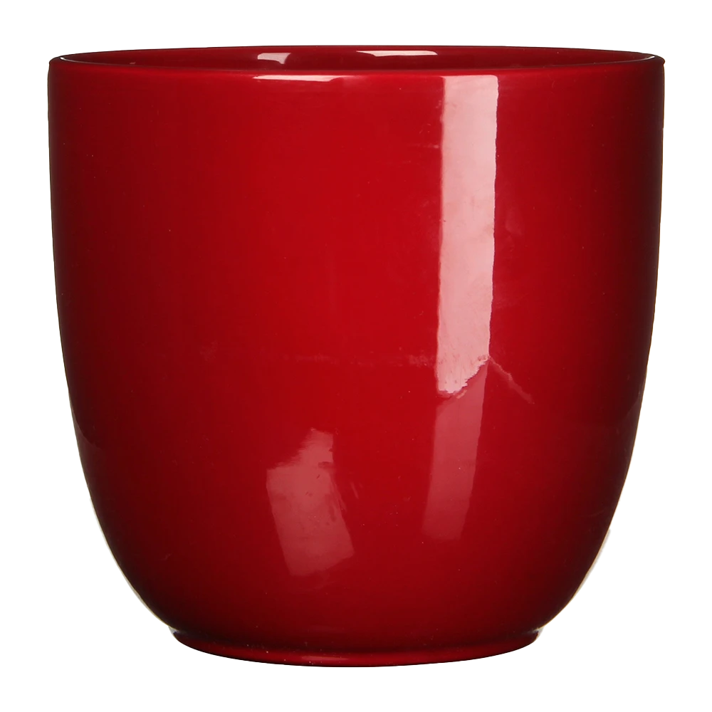 Bloempot Tusca - D39 X H34.5cm - Donkerrood 1 Bloempot Tusca - D39 X H34.5cm - Donkerrood