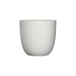 Bloempot Tusca - D25 X H23cm - Mat Wit