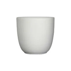 Bloempot Tusca - D28 X H25cm - Mat Wit