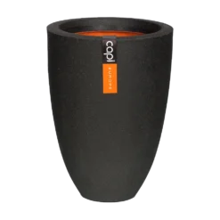Capi Bloempot Urban Elegant Smooth NL - D26 X H36cm - Zwart